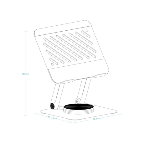 Support tablette universel sur pied Tooq  NARVI-G (gris)