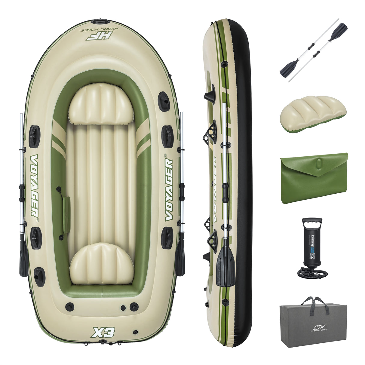 Hydro-Force™ Bateau raft gonflable 3 places Voyager 2,94 m