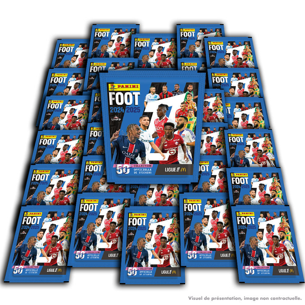 Starter Pack - PANINI - Foot Ligue 1 2024-2025 - McDonald's - Album - 2 pochettes - 1 offerte