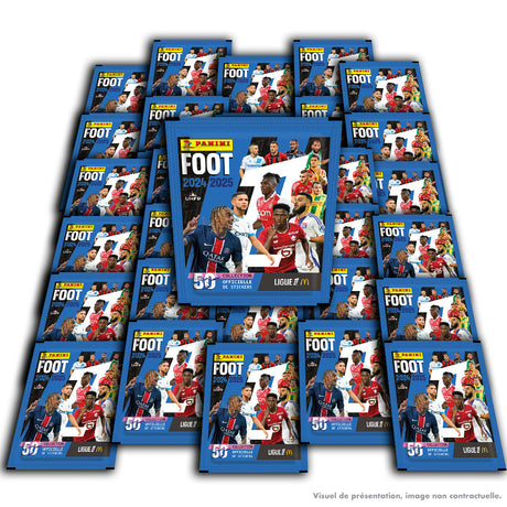 Blister - PANINI - Foot Ligue 1 2024-2025 - McDonald's - 12 pochettes - 2 offertes - 98 stickers