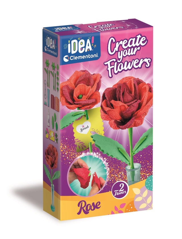 CLEMENTONI - Crée tes fleurs - Rose