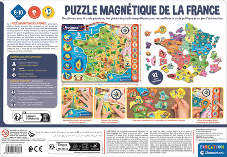 CLEMENTONI - Puzzle magnétique de la France