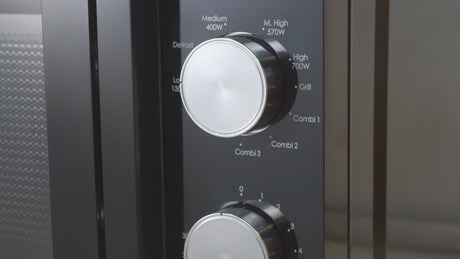 Micro-ondes Gril CANDY CMG20TNMB Moderna 20L 700W - Gril 900W - UI mécanique 6 niveaux de puissance - Fonction Décongélation poids