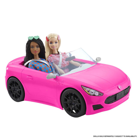 Barbie - Voiture Cabriolet de Barbie - Véhicule poupée mannequin - Des 3 ans HBT92
