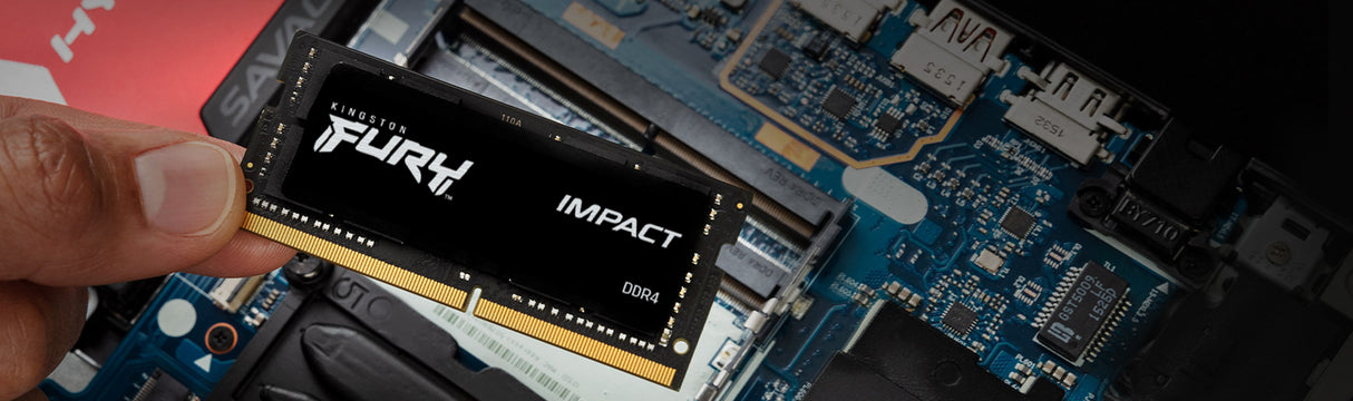Barrette mémoire 8Go SODIMM DDR4 Kingston Fury Impact  3200Mhz (Noir)