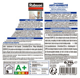 Revetement d'étanchéité - RUBSON - Waterproof - Traitement murs humides - Murs intérieurs - Incolore - Bidon de 0,75L
