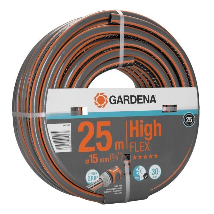 GARDENA Comfort HighFlex Garden Hose – Length 25m – Ø15mm – Knot-free and dimensionally stable – 25-year warranty (18075-26)