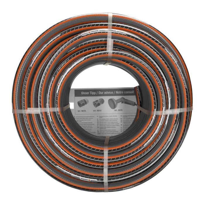 GARDENA Tuyau d'arrosage Comfort HighFlex  Longueur 25m  Ø15mm  Anti noeud et indéformable  Garantie 25 ans (18075-26)