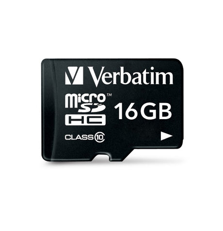 Carte mémoire Micro SD Verbatim Premium - 16Go avec adaptateur
