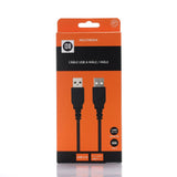 C ble USB2.0 A m le/m le 1.80m noir