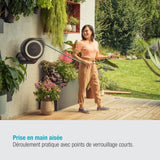 Dévidoir automatique mural RollUp M GARDENA - Longueur 20m - Ř11mm - Kit complet - Garantie 5 ans