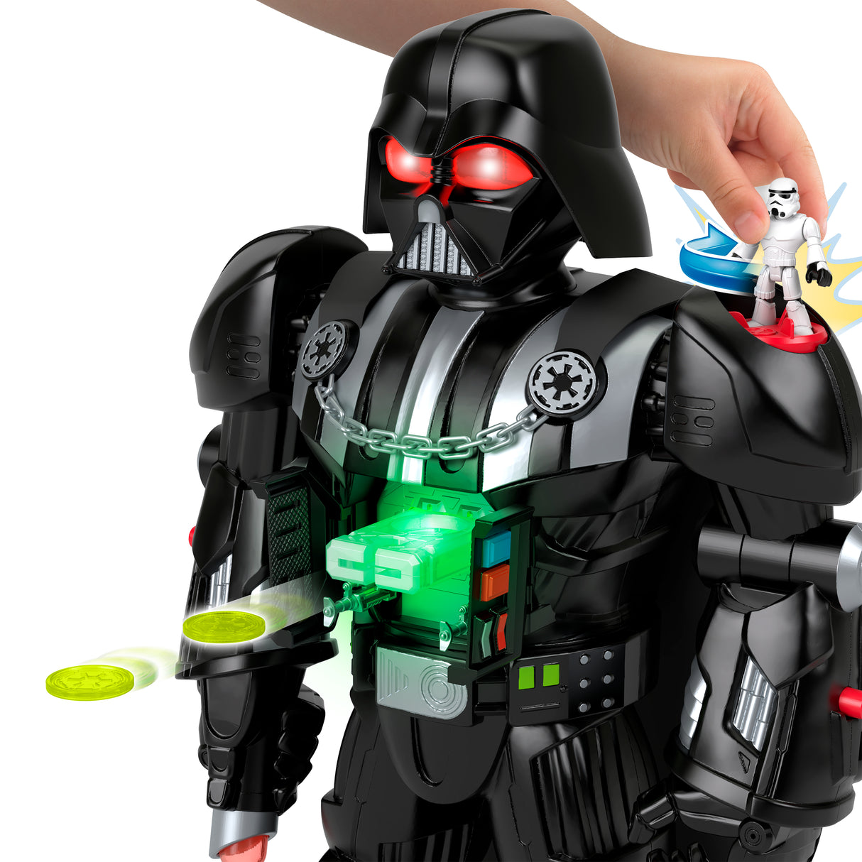 Robot Imaginext Dark Vador de plus de 60 cm, avec effets sonores et lumineux, Star Wars, des 3 ans, Fisher-Price HXG51