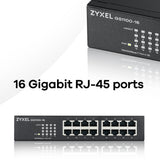Switch réseau ethernet Gigabit Zyxel GS1100 v3 - 16 ports