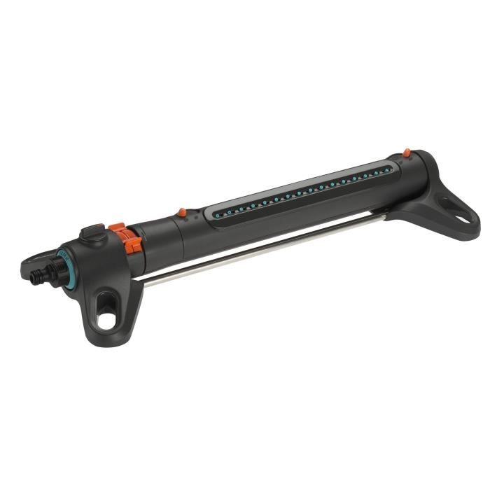 Arroseur oscillant AquaZoom M - GARDENA - Surface 250m˛ - Portée 18m max - Résistant UV et gel - Garantie 5 ans