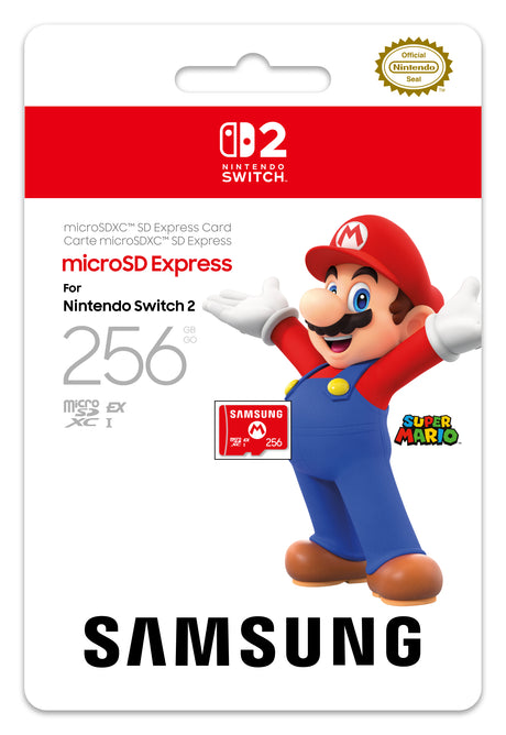 Carte mémoire Micro SD Express 256Go Samsung pour Nintendo Switch 2