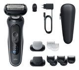 Rasoir électrique BRAUN Series 6 - Noir - Autonomie 60 minutes - Charge rapide 5 minutes