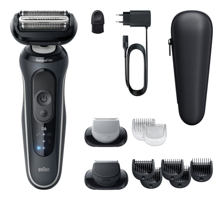 Rasoir électrique BRAUN Series 6 - Noir - Autonomie 60 minutes - Charge rapide 5 minutes