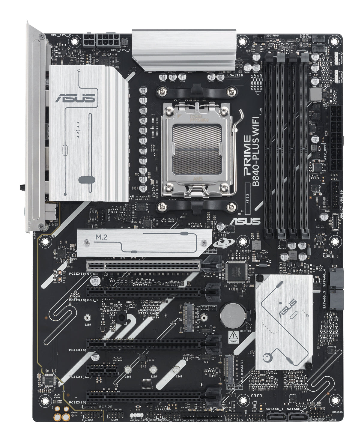 Carte mere - ASUS - PRIME B840-PLUS WIFI - AMD B840 - Emplacement AM5 ATX