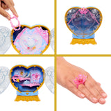 Poupée Jewel Reveal Cendrillon, Accessoires avec 8 surprises, 1 boîte a bijoux en forme de coeur, 1 bague pour enfant et 9 éléments,