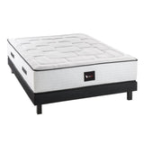 DEKO DREAM Ensemble matelas + sommier bois massif 160 x 200 - 700 ressorts ensachÈs - Medium - HOTEL SANIPUR