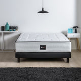 DEKO DREAM Ensemble matelas + sommier bois massif 160 x 200 - 700 ressorts ensachés - Medium - HOTEL SANIPUR