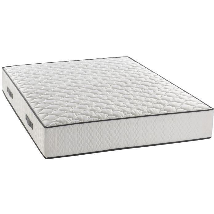 Ensemble matelas sommier 180 x 200 cm Hauteur 24 cm - ressorts ensachés - 7 zones - réversible - fabriqué en Belgique - DEKO DREAM