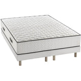 Ensemble matelas sommier 180 x 200 cm Hauteur 24 cm - ressorts ensachés - 7 zones - réversible - fabriqué en Belgique - DEKO DREAM