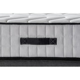 Ensemble matelas + sommier 160 x 200 cm - 672 Ressorts ensachés - 7 zones de confort - 27 cm - Ferme - DEKO DREAM Hotel Supreme