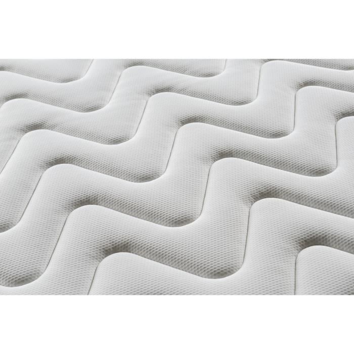 Ensemble matelas + sommier 160 x 200 cm - 672 Ressorts ensachés - 7 zones de confort - 27 cm - Ferme - DEKO DREAM Hotel Supreme