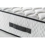 Pack sommier matelas 160 x 200 cm - Hauteur 24 cm - Couette et 2 oreillers - 7 zones - réversible - fabriqué en Belgique