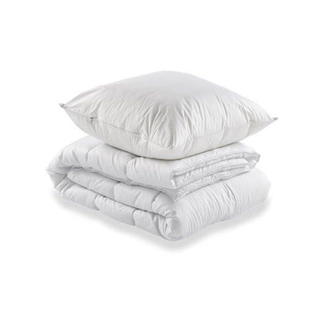 Pack pret a dormir Matelas 90x190 cm + Sommier + Couette + 1 oreiller 60x60 cm - 14 cm - DEKO DREAM TOP
