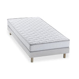 Pack pret a dormir Matelas 90x190 cm + Sommier + Couette + 1 oreiller 60x60 cm - 14 cm - DEKO DREAM TOP