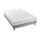 DEKO DREAM Ensemble Memoflex Matelas 140 x 190 cm + sommier  - 5 zones et mÈmoire de forme - 16 cm