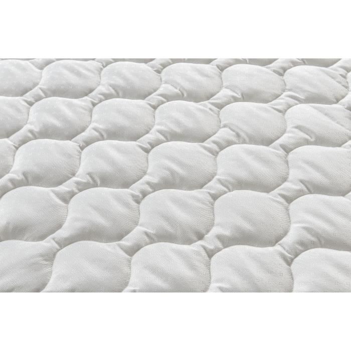 Ensemble Matelas + sommier 140x200cm - Ressorts - 7 zones de confort - 24cm - EquilibrÈ - DEKO DREAM DÈtente