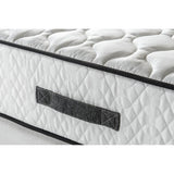 Ensemble Matelas + sommier 140x200cm - Ressorts - 7 zones de confort - 24cm - EquilibrÈ - DEKO DREAM DÈtente
