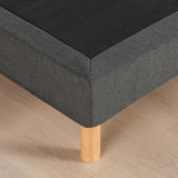 Sommier tapissier - 160x200 cm - Gris anthracite - Kit - DEKO DREAM Eazyx
