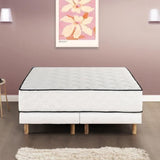 Ensemble matelas 180x200 cm + sommiers 2x90x200 cm - Ressorts ensachÈs - 7 zones - 27 cm - …quilibrÈ - DEKO DREAM DÈtente