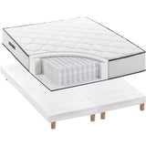 Ensemble matelas 180x200 cm + sommiers 2x90x200 cm - Ressorts ensachÈs - 7 zones - 27 cm - …quilibrÈ - DEKO DREAM DÈtente