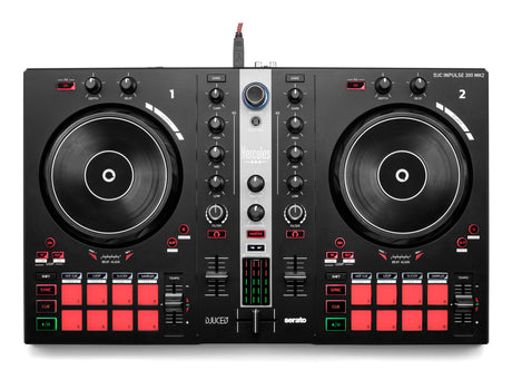 HERCULES DJ CONTROL INPULSE 300 MK2 - Contrôleur DJ USB - 2 voies - 16 pads - Logiciels et tutoriels - Carte son intégrée