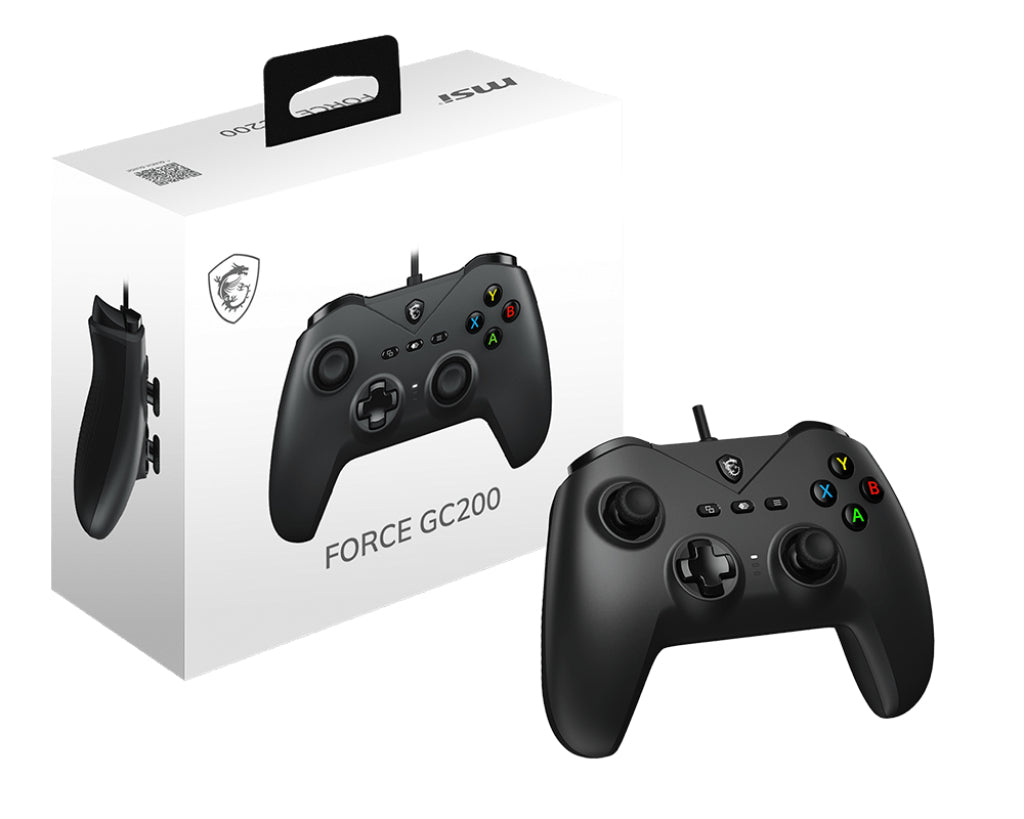 Manette de jeu - PC - FORCE GC200 - Filaire - Noir - MSI