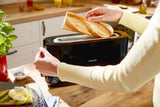Grille-pain - PHILIPS - HD2590/90 - Collection Daily petit déjeuner - 1 fente longue - 830W - Noir