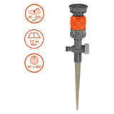 GARDENA Arroseur circulaire Vario Comfort  Surface 225m² max  Portée 8.5m max  Crans arrosage 45-360°  Garantie 5 ans (1949-20)