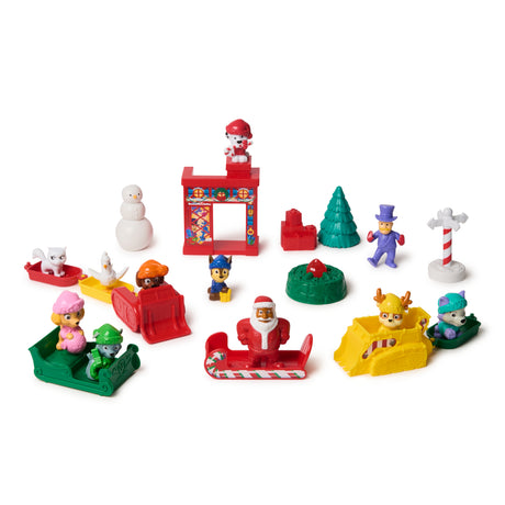 Calendrier de l'Avent - 24 surprises - Figurines et accessoires - des 3 ans - La Pat'Patrouille