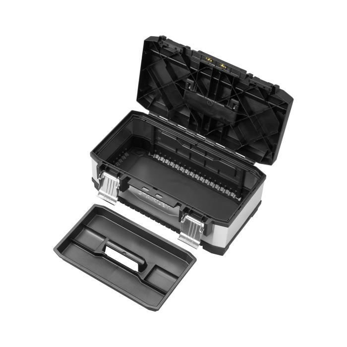 Boîte a outils Stanley bimatiere galvanisée - 51 cm