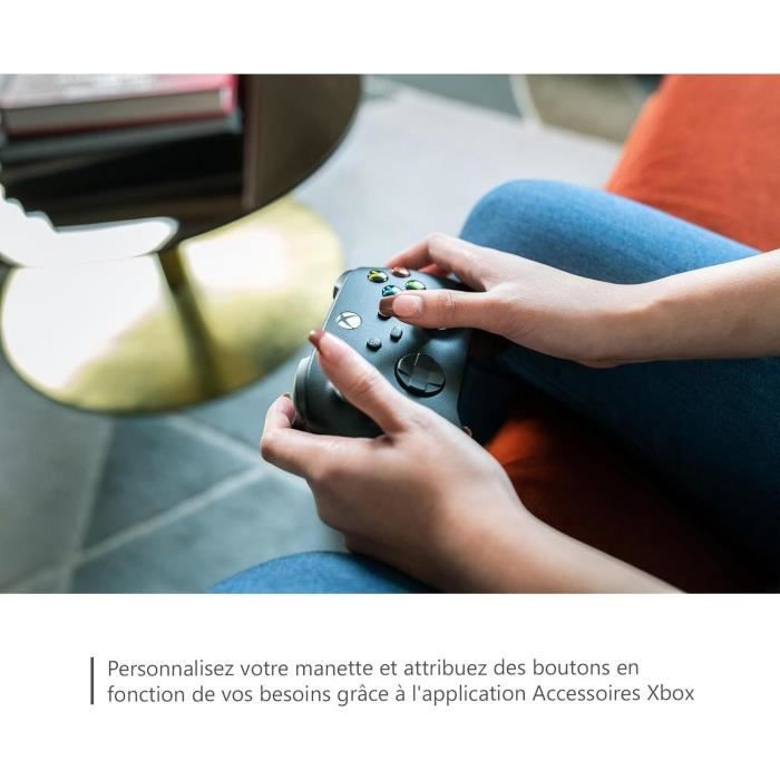 Manette de jeu + câble USB-C - Xbox - Sans fil - Noir
