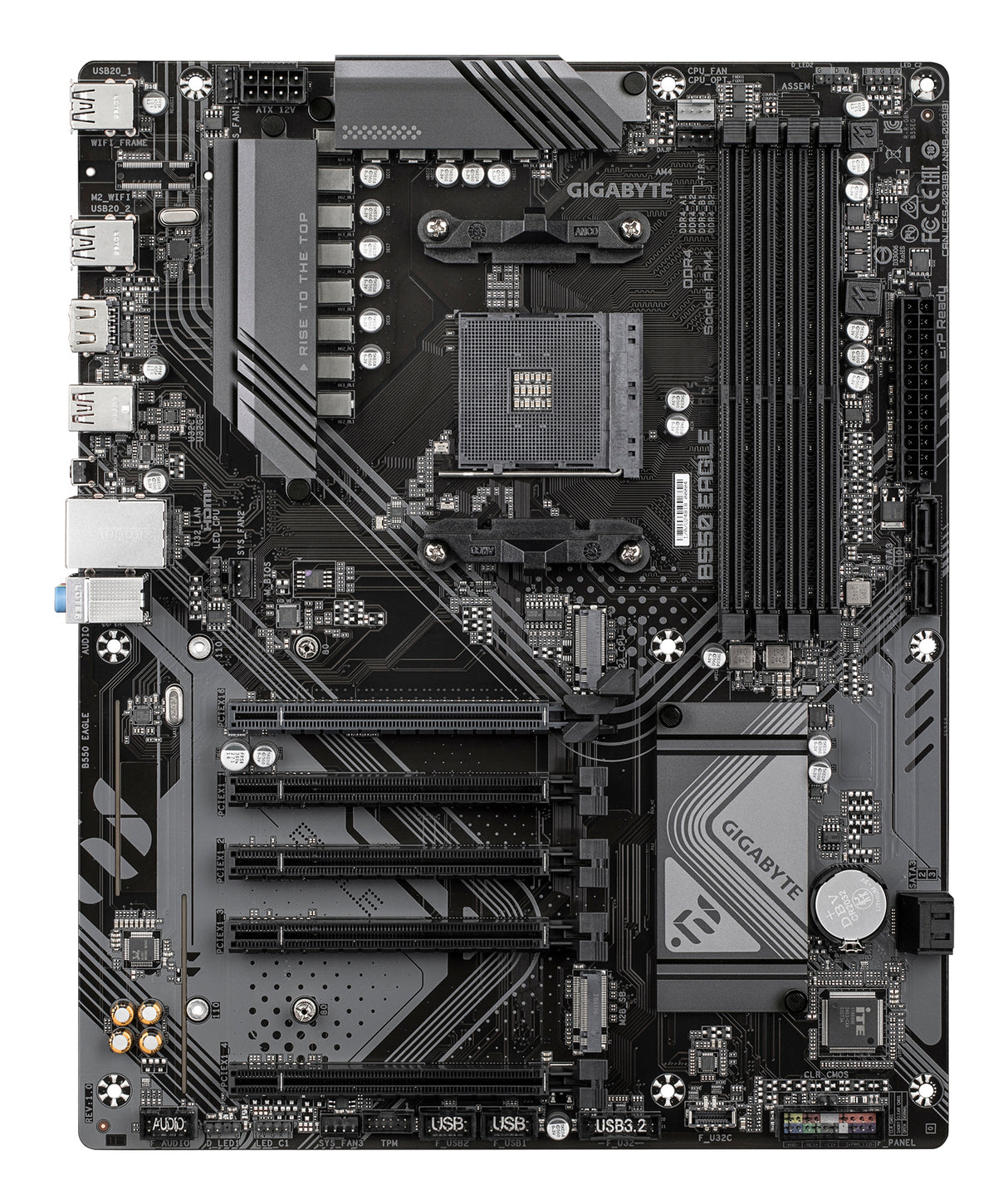 Carte mere - GIGABYTE - B550 EAGLE - Format ATX - Chipset AMD B550 - DDR4 & PCIe 4.0