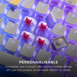 Clavier gaming PC mécanique - TURTLE BEACH - TBK-1002-12-FR - Vulcan II - Blanc