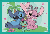Puzzle 4 en 1 Stitch, Pour enfants a partir de 3 ans, Theme dessins animés, CLEMENTONI