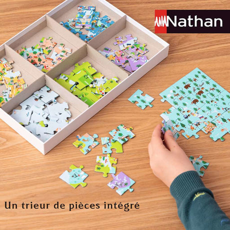 Puzzle 150 pieces La ville des Pokémon, Pokémon, Pour enfant, a partir de 7 ans, Nathan, 086189