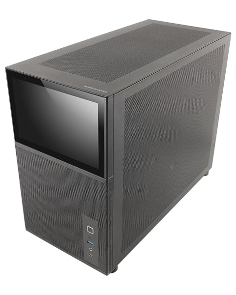 Boitier Mini Tour Micro ATX Mars Gaming MC-LCD avec panneau vitré (Noir)